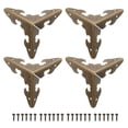 thumbnail image 1 of Uxcell 30 x 30 x 30mm Metal Box Corner Protectors Edge Guard Bronze Tone 20pcs, 1 of 5