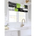 thumbnail image 3 of Valances for Windows Abstract Street Art Rod Pocket Cafe Window Treatments Valance Curtains for Kitchen Bathroom Laundry Basement Windows 56"x16", 3 of 9