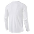 thumbnail image 5 of LYXSSBYX Men's Performance Long Sleeve Shirt Moisture Wicking Crew T-Shirt Beefy Muscle Basic Solid Pure Color Blouse Tee Top, 5 of 5