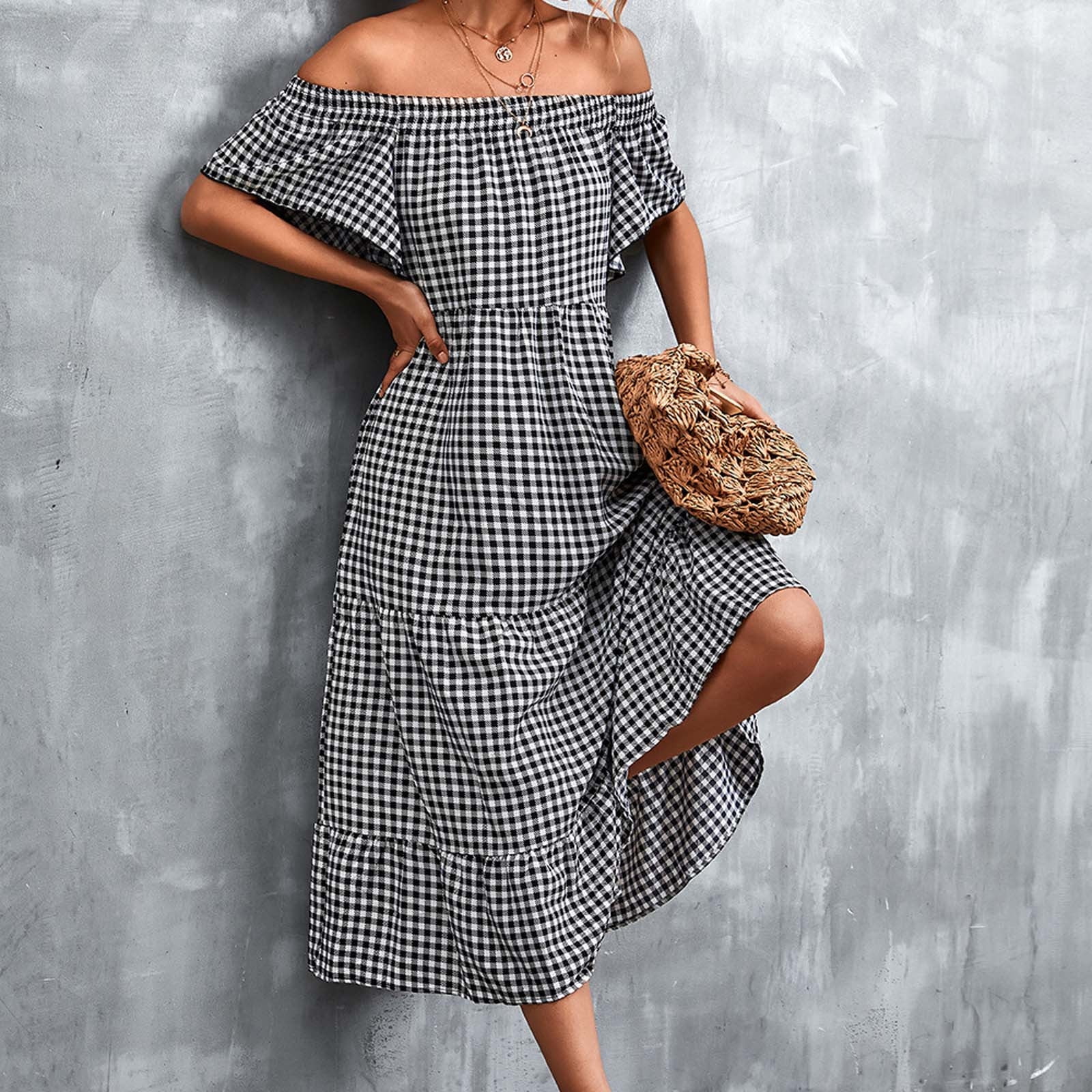 Robe D'Été Femme à Pois - Sans Manches, Légère, Décontractée - Tenue Plage, Vacances, Look Bohème