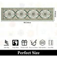 thumbnail image 6 of MJIAexp 2'x8' Boho Kitchen Runner Rug Indoor Machine Washable Hallway Runner Rug Non-Slip Entryway Runner Laundry Rug Throw Carpet for Living Room Bedroom Dining Room Hallway Kitchen Vintage Green, 6 of 9