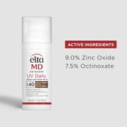 EltaMD UV Daily SPF 40 Tinted Face Sunscreen Moisturizer, Deep Tinted Sunscreen for Face Moisturizers, 1.7 oz Pump