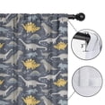 thumbnail image 4 of Blackout Kids Curtains,DarkGray Cartoon Dinosaurs Pattern Childrens Insulated Curtains Set Of 2,Bedroom Essentials,Toddler Room Decor 42"x63", 4 of 5