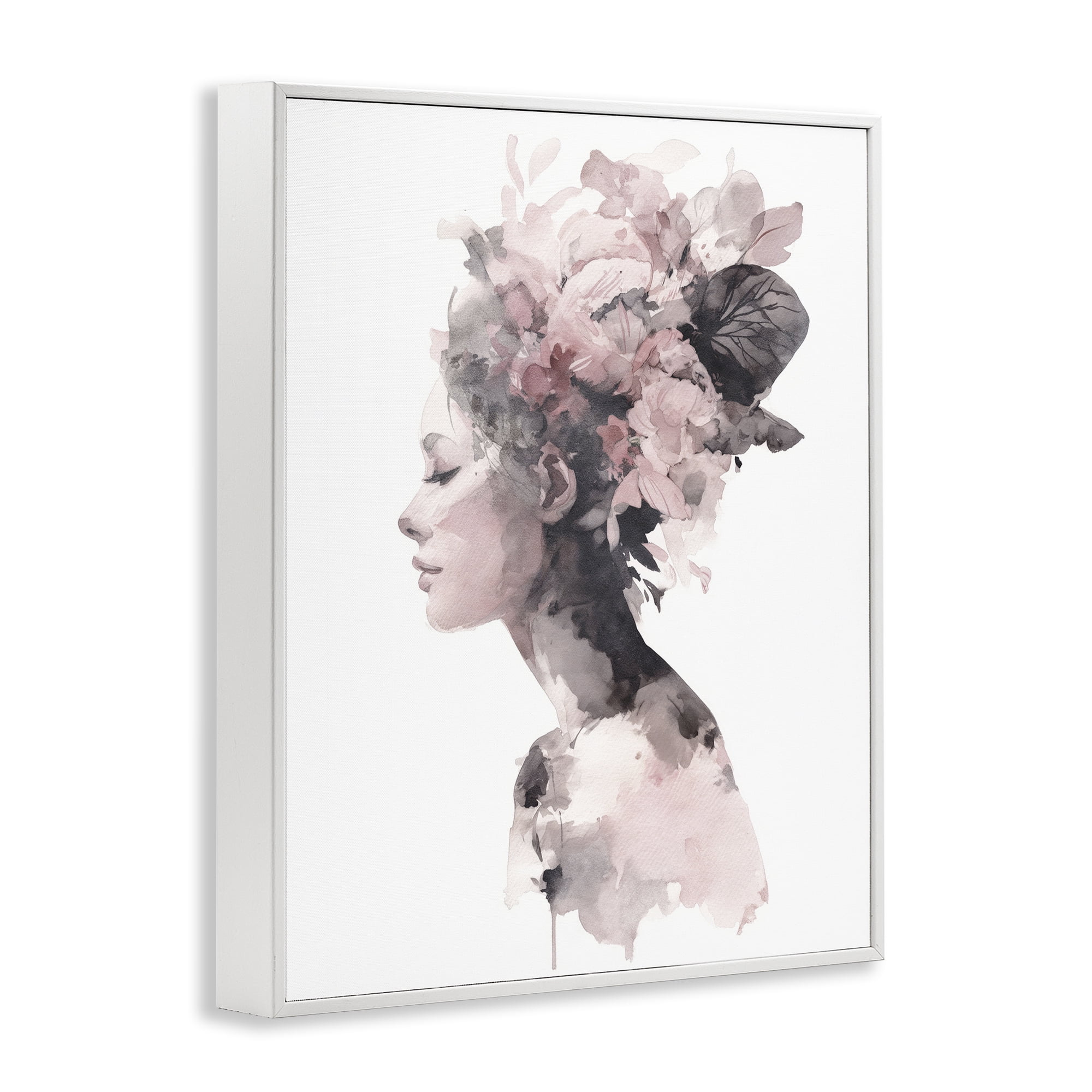 Stupell Industries Nature's Empress Silhouette White Framed Giclee Art, design by Svetlana Aleynikova
