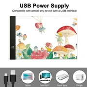 A4 LED Light Box Tracer, EEEkit LED Artcraft Tracing Light Pad with 3-Level Brightness for DIY Diamond Painting, Sketching