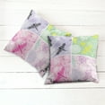 thumbnail image 2 of Ambesonne Animal Throw Pillow Cover 2 Pack, Dragonflies Dandelion, 16", Multicolor, 2 of 6
