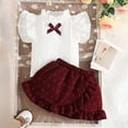 thumbnail image 5 of KEXE Sets For Girls 2T Summer Clothes For Girls Toddler Baby Girl Outfits Summer Clothes Infant Spring Short Sleeve Shirt Tops Cute Shorts Set, 5 of 9