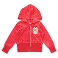 thumbnail image 2 of Strawberry Shortcake Velour Zip Up Hoodie and Flare Pants Outfit Set Toddler to Big Kid, 2 of 5