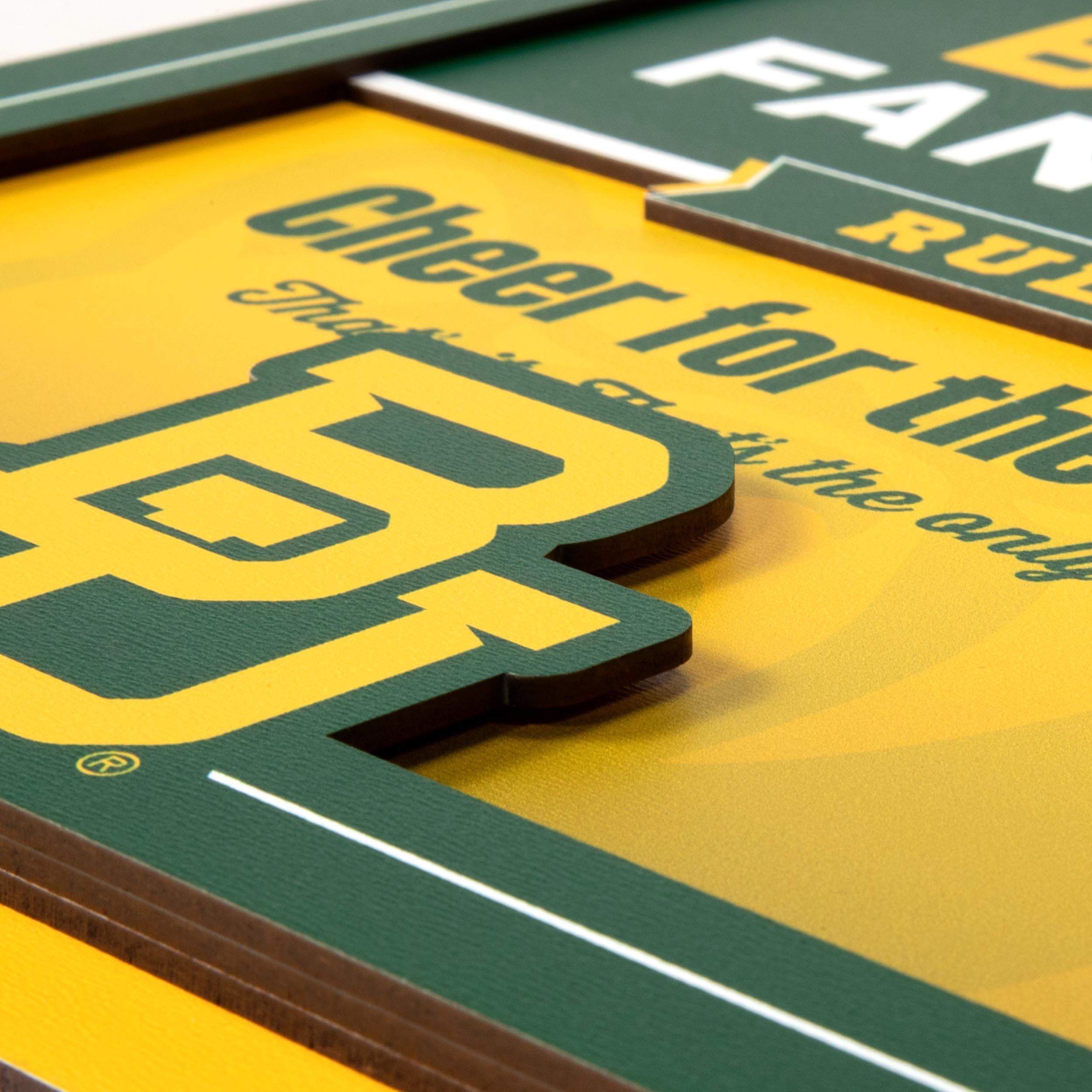 YouTheFan NCAA Baylor Bears Fan Rules 3D Wall Art