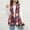 Wine, variant on Nmnitkp Women's Plaid Vest Coat Casual Button Front Sleeveless Blazer Jacket Outerwear Green,L