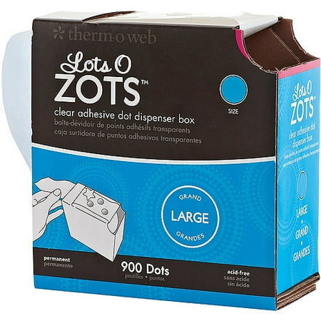 Zots Lots Of Dots Clear Adhesive Dots, L
