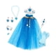thumbnail image 4 of Conjunto de disfraz de princesa jinwen Disfraz de princesa infantil para niñas Azul, 4 of 8