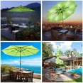 thumbnail image 3 of Yescom 11 Ft 3 Tier Patio Umbrella with Solar LED Crank Tilt Button Home Pool, 3 of 11
