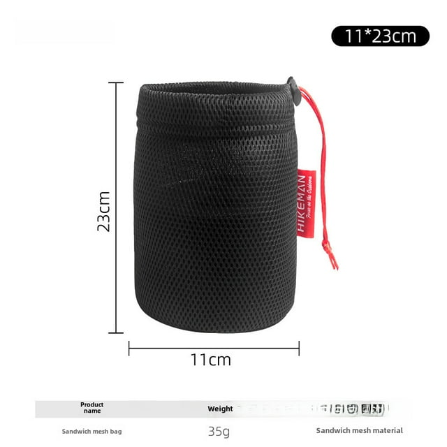 Sac de Rangement en Tissu Durable et Robuste pour Ustensiles de Camping - Design Portable Pliable avec Housse de Protection pour Randonnée en Plein Air, Pique-Nique et Organisation du Matériel - Pochette Légère pour Transport à Main (11x23CM)