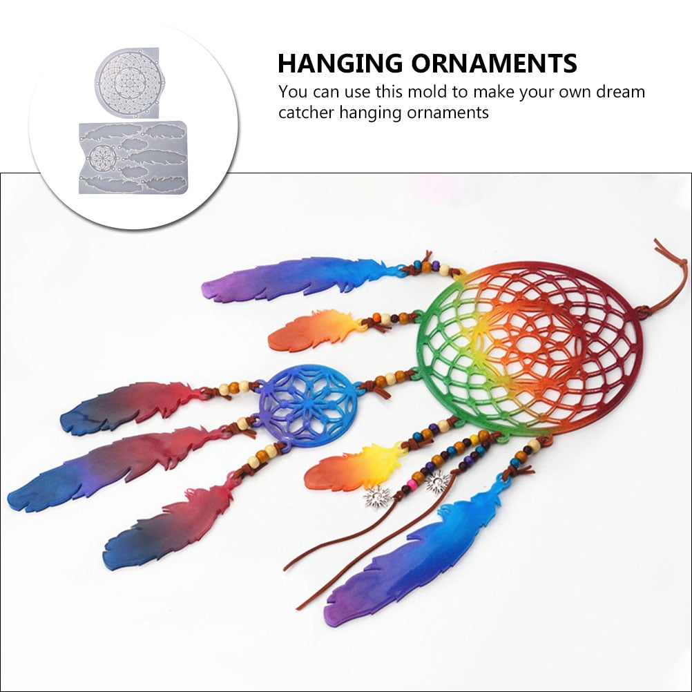 FOLOYORI Durable White Silicone Dream Catcher Mold for DIY Ornaments Easy to Use Perfect for Personal and Professional Use