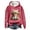 Watermelon Red, variant on Luwomo Womens' Christmas Hoodies Hoodies Cow Print Holiday Graphic Long Sleeve Hooded Pullover Sweatshirt Cozy Loose Fit Ladies Tops Black,L