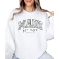 thumbnail image 5 of Camo Made for More Sweatshirt for Women Christian Inspirational Faith Pullover Gift White Sweatshirt Adult Medium, 5 of 7
