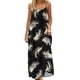 thumbnail image 3 of TaTaai Casual Loungewear Dress for Women Spaghetti Strap Backless Printed Loose Fit Long Maxi Dress Sleeveless Solid Color Soft Comfortable for Summer Gift, 3 of 9