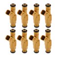 thumbnail image 1 of Repuesto de boquilla de inyector de combustible para automóvil para Lincoln Town Car 4.6L 1998-2001 - Paquete de 8 naranja, 1 of 1