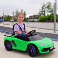 thumbnail image 2 of VOLTZ TOYS 12V Ride on Car for Kids, Official Licensed SVJ 12V Battery Powered Electric Ride-on Car Motorized Toy Vehicle for Children with Remote, Leather Seat, LED Lights and MP3 Player (Green), 2 of 7