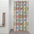thumbnail image 2 of Pioneer Flower Floral Print Pattern Shower Curtain 36"x72", Bathroom Decorative Shower Curtain Set with 12 Hooks, Waterproof Washable, 2 of 6