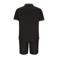 thumbnail image 3 of Shorts Courts pour Hommes Pantalons pour Hommes Décontractés Mode Hommes Manches Courtes Col Rabattu Pantalons Survêtement Deux Pièces Manches pour Hommes Pantalons pour Hommes Mode, 3 of 8