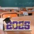 thumbnail image 4 of Dosaele Décorations Classe de 2025 Panneau Classe de 2025 Panneau de Table Accessoires de Photo de Collation des Grades Panneau de Table Classe de 2025 pour Fournitures de Fête de Collation des Grades, 4 of 5