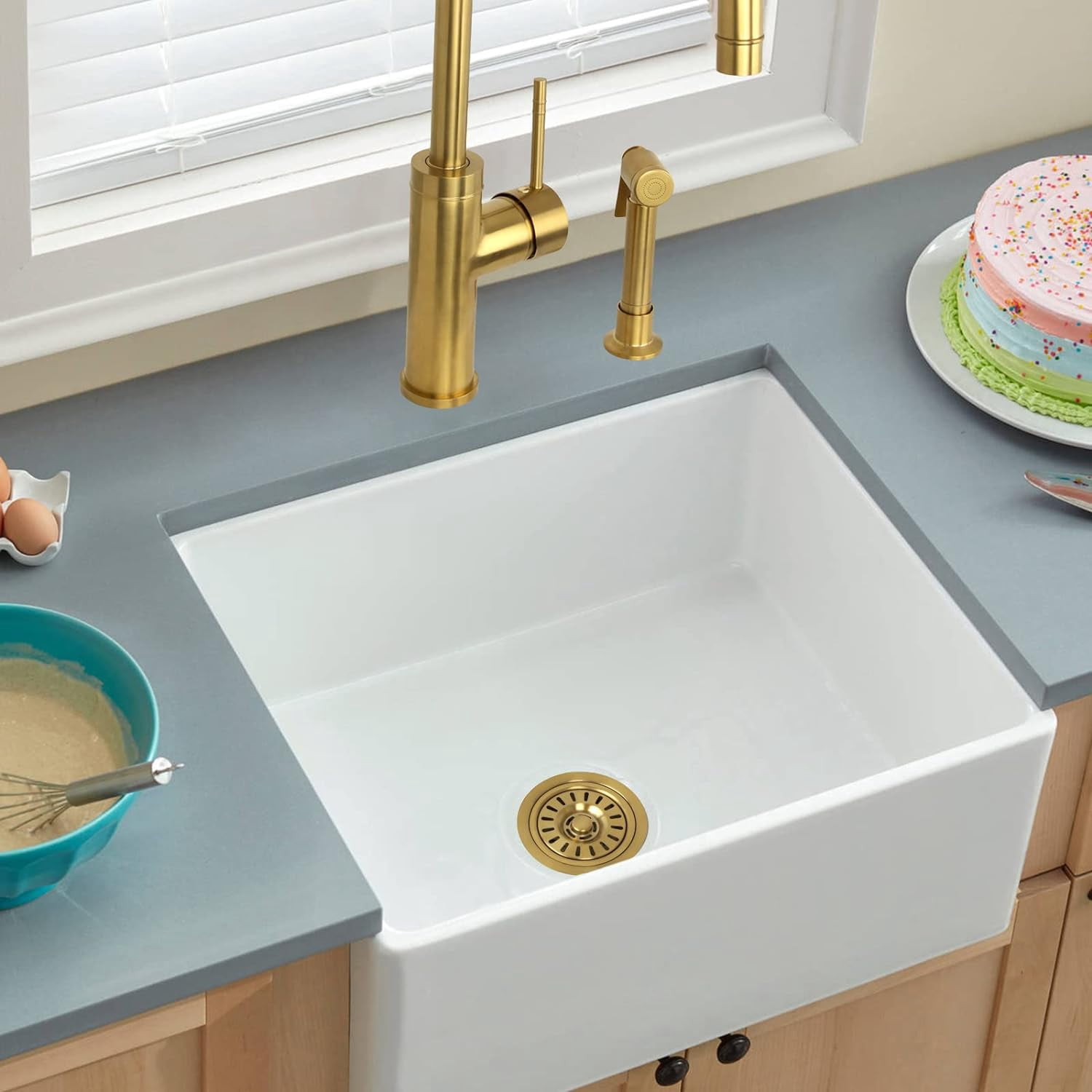Kitchen Sink Oil Rubbed Bronze Finish Garbage Disposal Flange Stopper, One Size Disposal Rim, Fit 3-1/2 Inch Standard Sink Drain Hole 2.85" Height