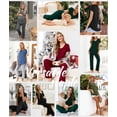 thumbnail image 5 of Women's Maternity Nursing Pajamas Short Sleeve Nursing Pjs Sleepwear Set, 5 of 7