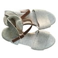thumbnail image 2 of Wavsuf Platform Sandals for Women Casual Summer Wide Khaki Sandals Shoes Size 9.5, 2 of 8