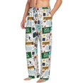 thumbnail image 6 of Hirioo Back To School A for Men's PJ Pajama Pants Sleep Pants Men's Home Trousers with Pockets,S-3XL-Small, 6 of 6