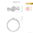 thumbnail image 6 of ANGARA Natural Diamond Infinity Promise Ring in 14K White Gold for Women (Size-3.7mm| Color-I-J| Clarity-I1-I2) | April Birthstone, Anniversary, Jewelry Gift for Women | Natural Diamond Ring, 6 of 10