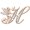 Rose, variant on 14K White Gold Finish Round Cut White Diamond 925 Sterling Silver Diamond Cute Elf Angele With H Initial Letter Pendant Necklace for Women