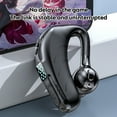 thumbnail image 5 of MPOW Bluetooth 5.2 Single-Ear Hook-On In-Ear Earphones, Universal Left and Right Wireless 360° Rotatable Headphones, Digital Display Business Headset, Black, 5 of 12