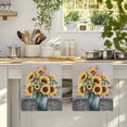 thumbnail image 4 of Sunflowers Kitchen Towels Set of 1, Spring Botanical Yellow Floral Vases Retro Absorbent Dish Towels for Kitchen, Microfiber Hand Towel, Quick Drying Tea Towel for Cleaning Decorative Dishcloths, 4 of 7