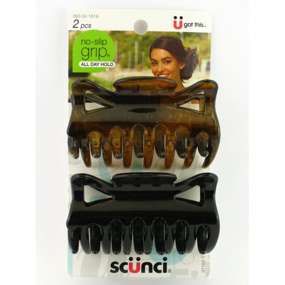 Scunci Large Brown & Black Jaws Hair Clip