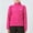 Hot Pink, variant on Idoravan Cardigans for Women Clearance Spring Women's Long Sleeve Stand Collar Coat Casual Solid Color Fleece Jacket Zipper Hoodless Cardigan Tops