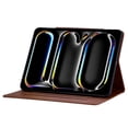 thumbnail image 3 of Dteck Case for iPad 11-inch (A16) 2025/iPad 10th Generation 10.9 inch 2022,Magnetic PU Leather Smart Auto Wake/Sleep Folio Stand Case Card Slots Cover for iPad 10th 11th Gen,Brown, 3 of 5