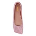 thumbnail image 2 of XYD Women Comfortable Rhinestone Flats Square Closed Toe Slip Ons Dazzling Wedding Dating Ballet Shoes Size 11.5 Pink, 2 of 4