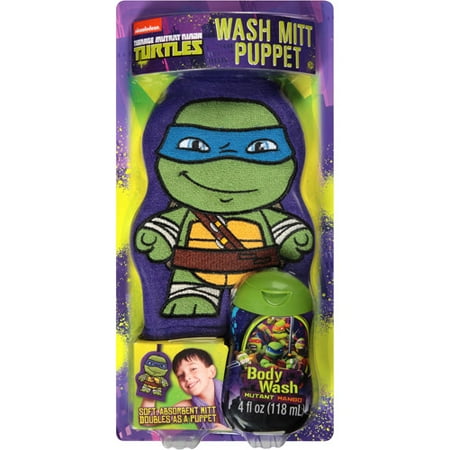 Teenage Mutant Ninja Turtles Wash Mitt Puppet - Body Wash Included