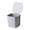 #A - Gray, variant on XQWJWLA Mini Desk Can with Lid 0.4 Gallon, Small Garbage Bin, Small Table Square Wastebasket for Office, Home, Bathroom, Car(Gray)