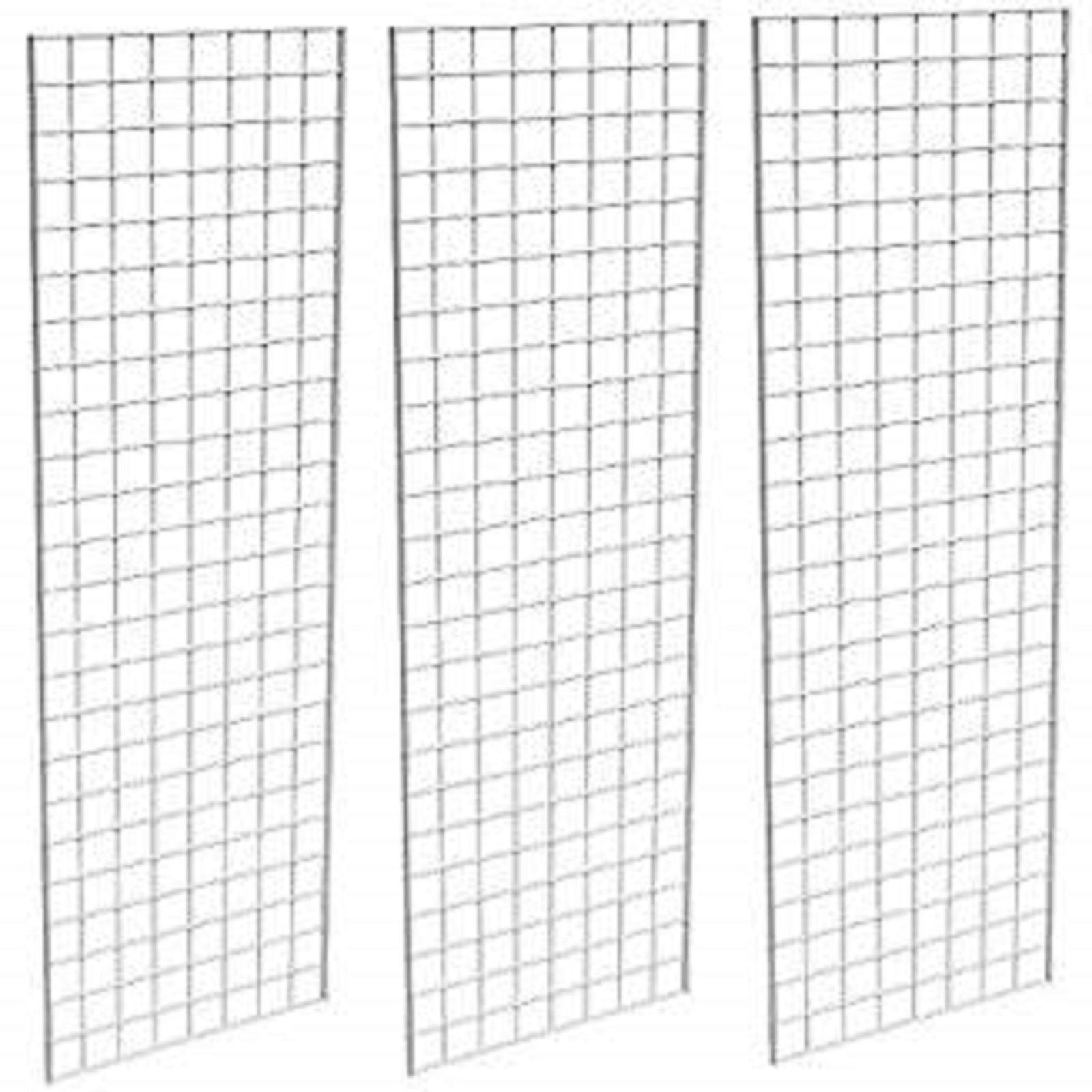 3 Pcs Box 2 X 6 Gridwall Panels Grid Wall Display White 