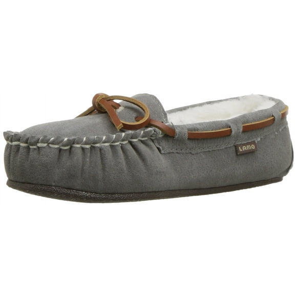 Lamo Women's Britain Moc Ii Moccasin, Grey, 8