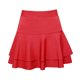thumbnail image 1 of Gibobby faldas para niña alta Ladys Elastic falda sólida Casual doble capa falda base(Rojo, M), 1 of 3