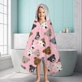 thumbnail image 6 of Pit Bull Terrier Hooded Bath Towel，60"x35" for Ages 3 To 12 Kids, Quick Dry Lightweight Soft Microfiber Hood Beach Towel Cover Up for Kids, 6 of 7