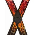 thumbnail image 3 of SuspenderStore Flames Suspenders - 2-Inch Wide Elastic - Clip - 4 Colors & 4 Sizes Including Big & Tall, 3 of 4
