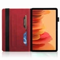 thumbnail image 4 of Dteck Embossed Tree Case for Galaxy Tab A7 Lite 8.7", Samsung A7 Lite (SM-T220/SM-T225) 2021 PU Leather Magnetic Pockets Multi-Angle Stand Folding Stand Pen Holder Business Cover Case,red, 4 of 5