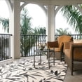 thumbnail image 4 of Safavieh Courtyard Alannis Botanical Indoor/Outdoor Area Rug, Beige/Anthracite, 4' x 5'7", 4 of 11