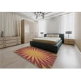 thumbnail image 4 of Ahgly Company Indoor Rectangle Patterned Carrot Orange Area Rugs, 5' x 7', 4 of 6