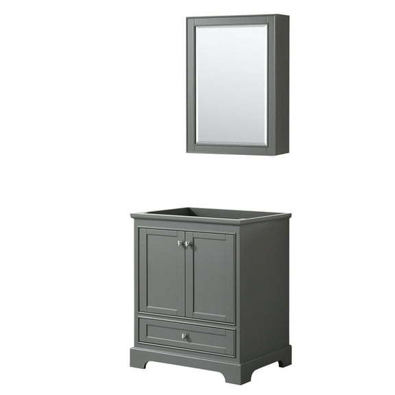 Wyndham Collection Wcs202030scxsxxmed Deborah 29-1/4" Free Standing Single Wood Vanity